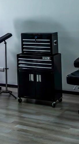 CAJA GRANDE CON RUEDAS + CAJA PEQUEÑA EMPOTRABLE (USADO COMO NUEVO)